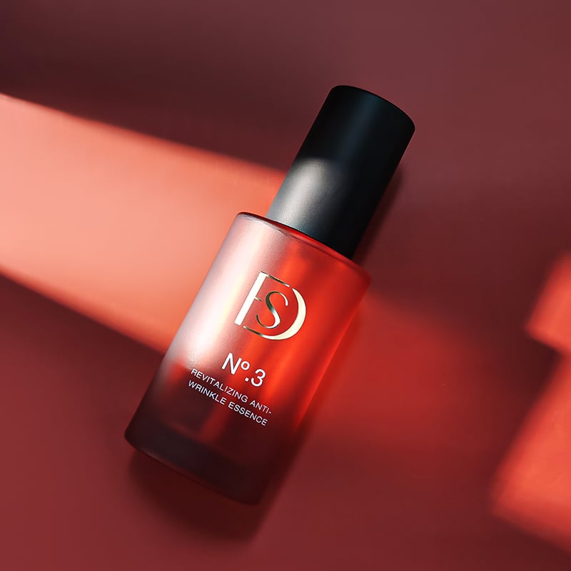 Skincare Bottles Packaging Luxury Red Color 120ml 40ml Custom logo Cosmetic Glass Bottle Lotion Pump HY-2479