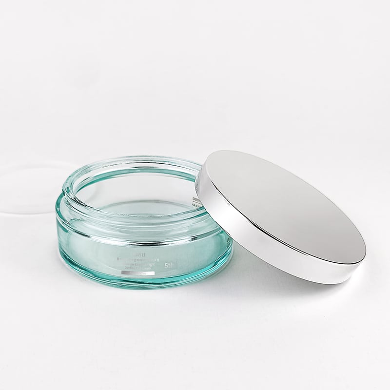 Custom Cosmetic Packaging Jar with Silver Cap HY-1882