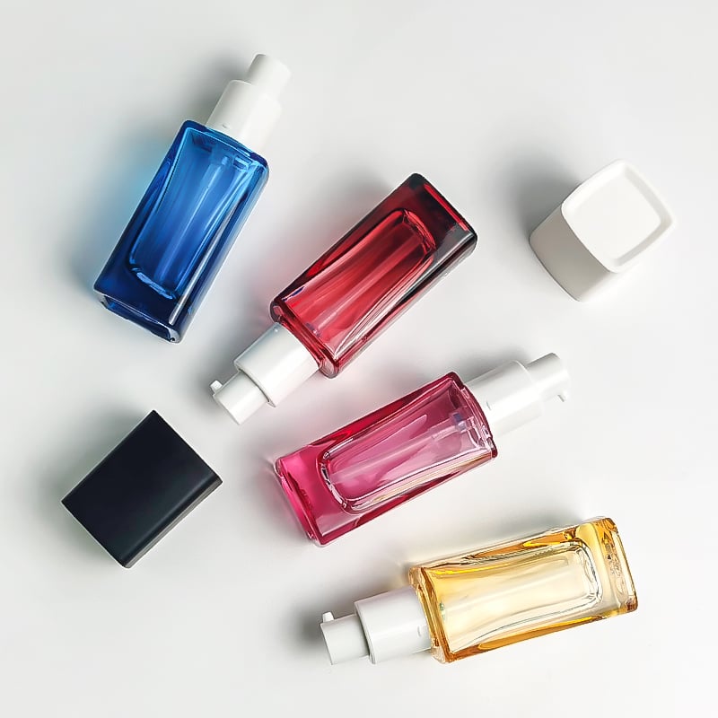 30ml  Multi-Color Glass Liquid Foundation Bottle HY-2425