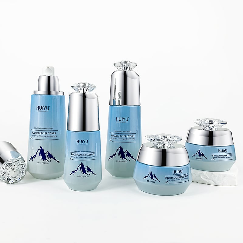New Design 100ml 50ml Cosmetics Glass Packaging Set HY-2451
