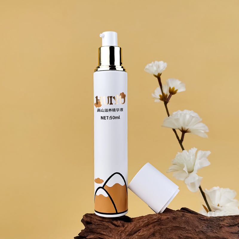 Slender Cylinder Reusable Empty Glass Skincare Bottle HY-2454