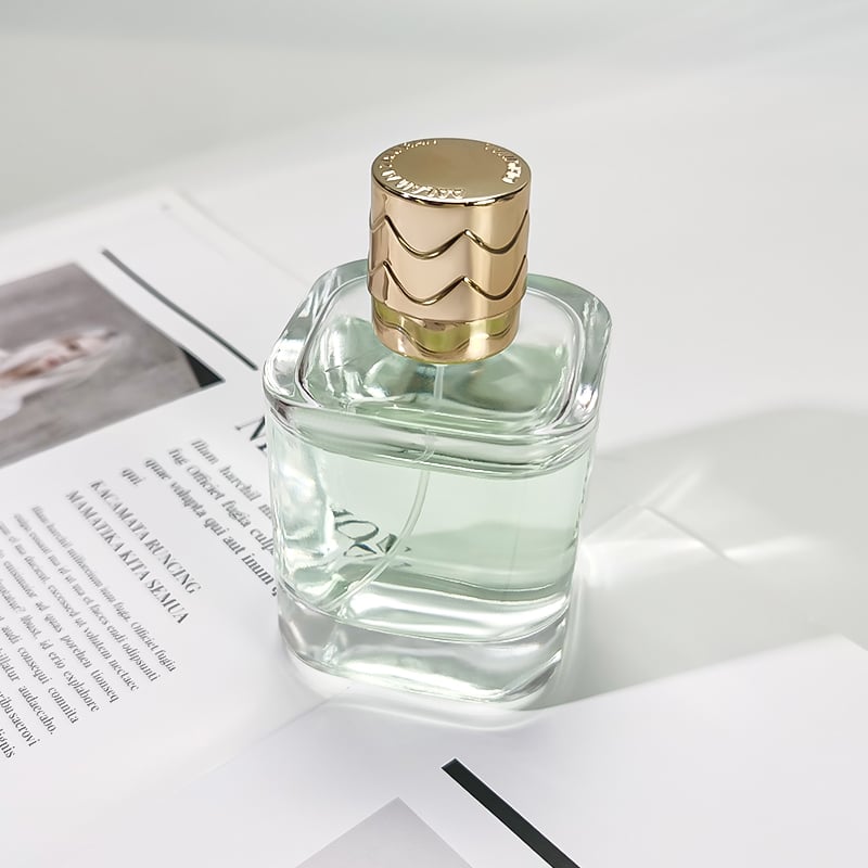 Square Transparent Luxury 100ml Perfume Spray Bottles HY-S008