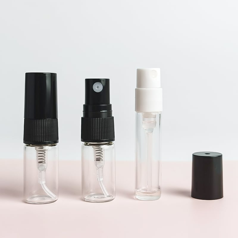 Transparent 2ml 5ml 10ml Pocket Mini Glass Spray Perfume Bottle for Test HY-S038