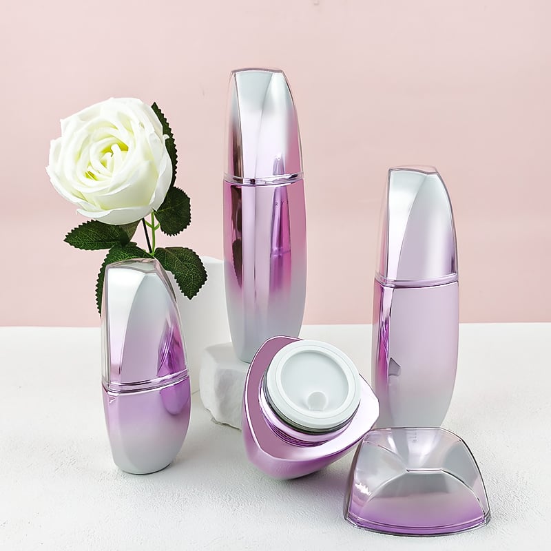 Pink Irregular Empty Face Lotion and Cream Bottle HY-2450