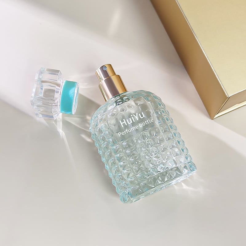 Elegant Flat Crystal Women's Parfum Bottle HY-S018