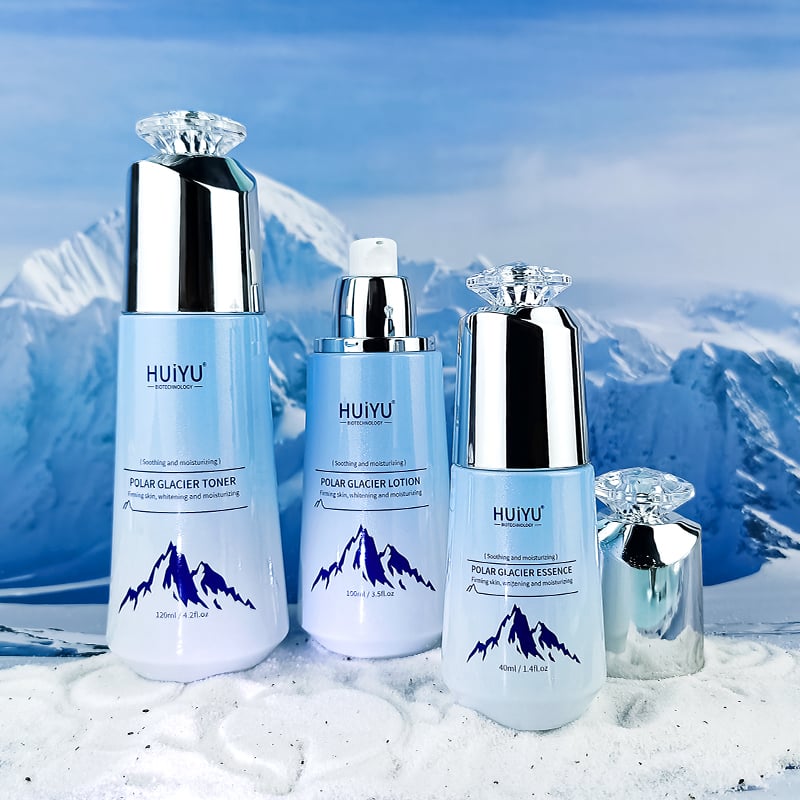 New Design 100ml 50ml Cosmetics Glass Packaging Set HY-2451