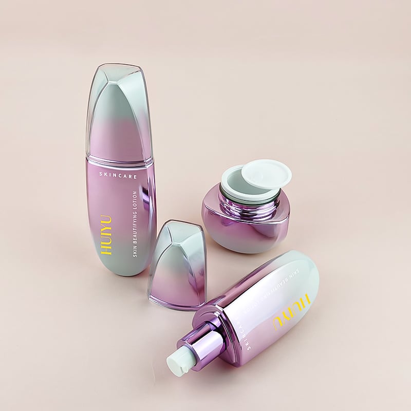 Pink Irregular Empty Face Lotion and Cream Bottle HY-2450