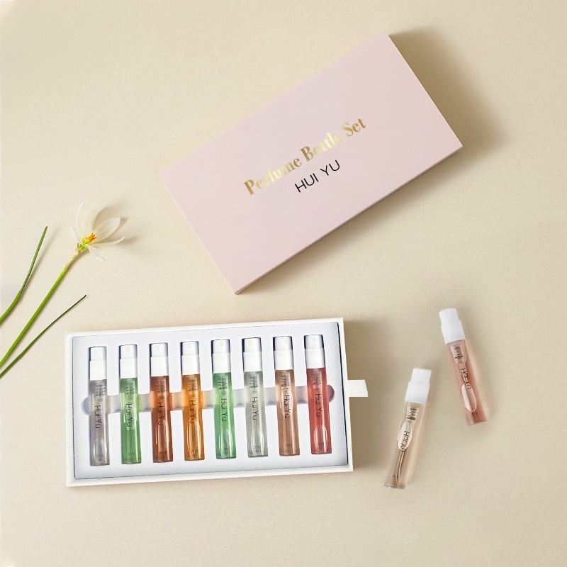 3ml Small Empty Spray Refillable Perfume Tester Travel Slim Glass Sample Perfume Bottle with Box