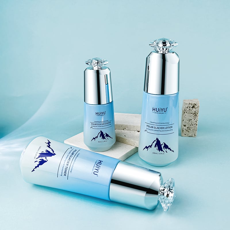 New Design 100ml 50ml Cosmetics Glass Packaging Set HY-2451