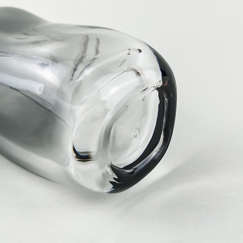 Irregular Gradient Black Cosmetic Glass Set with Silvery Cap HY-2448