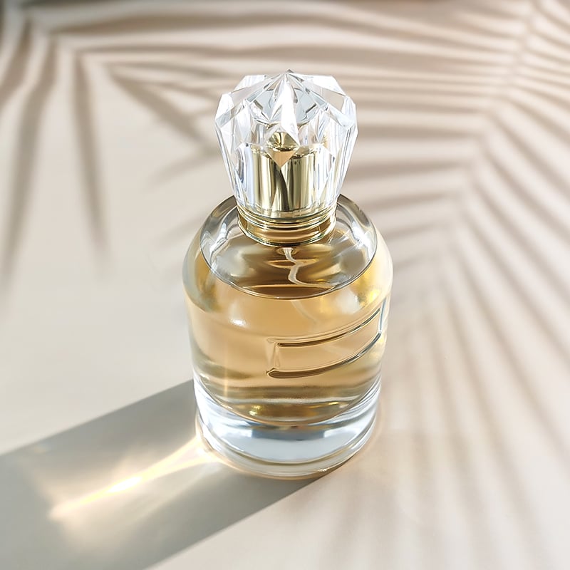 Custom High Quality Wholesale Fashion Cylinder Luxury 100ml Round Glass Perfume Bottle with Acrylic Cap