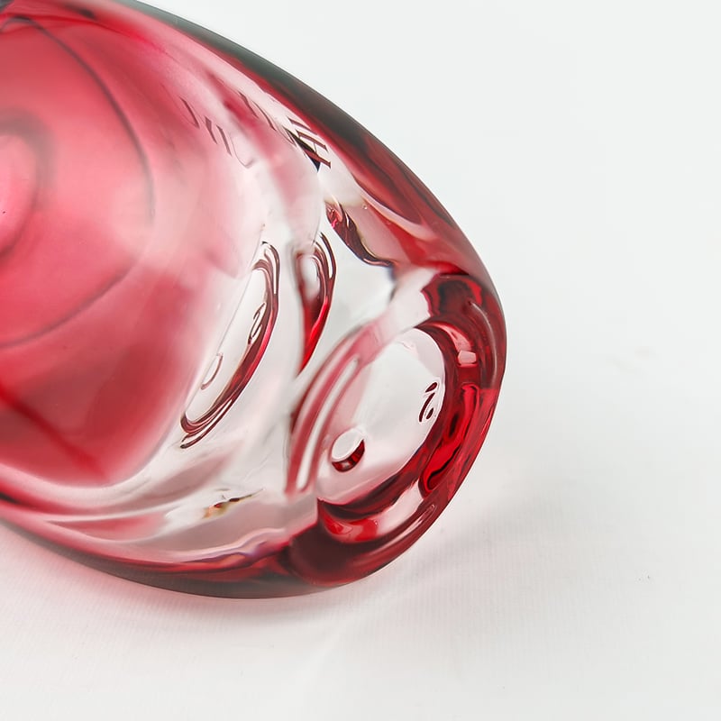 Attractive Red Gradient Face and Eye Cream Glass Jar Set HY-2450