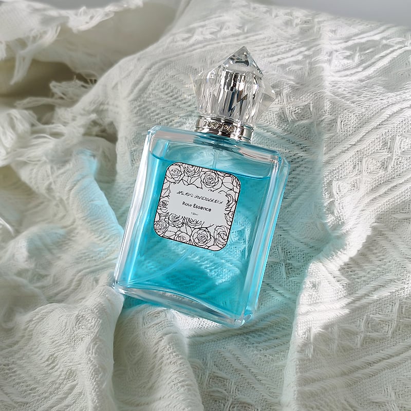 Custom 100ml Transparent Square Glass Perfume Bottle HY-S003