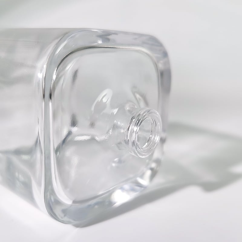 Square Transparent Luxury 100ml Perfume Spray Bottles HY-S008