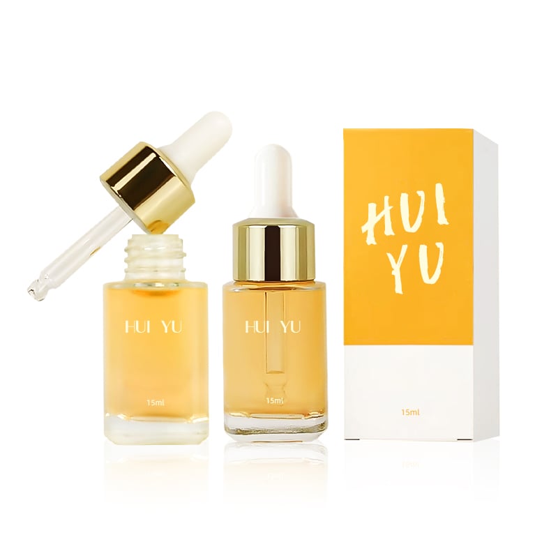 flacon carré en verre de 15 ml avec logo mat personnalisé, pour emballage de sérum capillaire et cosmétique, soins du visage, boîte avec flacon compte-gouttes