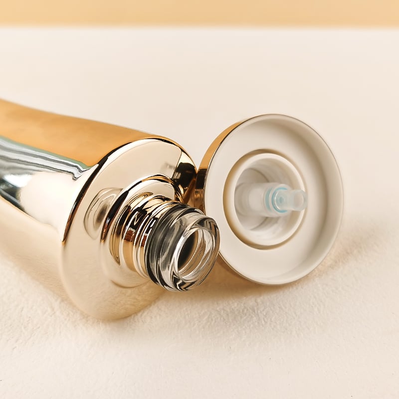 Wholesale High End Luxury Gold Skin Care Glass Bottles HY-2455