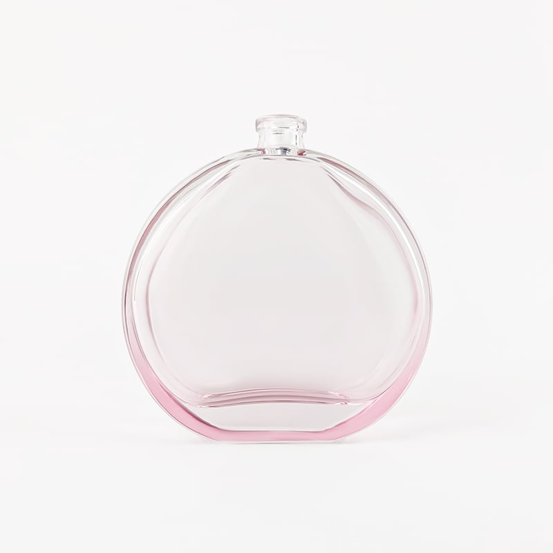 100ml Round Clear Glass Perfume Bottle With Silver Cap HY-S005