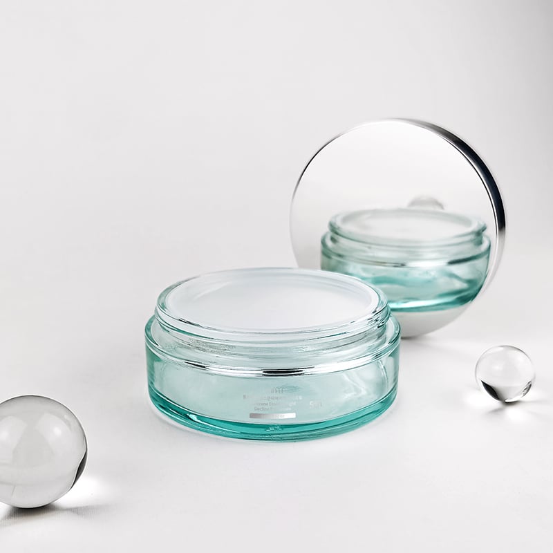 Custom Cosmetic Packaging Jar with Silver Cap HY-1882