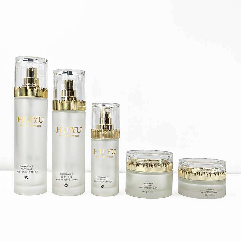 ชุดบรรจุภัณฑ์ดูแลผิวหน้าเรียบง่าย ขนาด 120ml 50g สีใส HY-2446