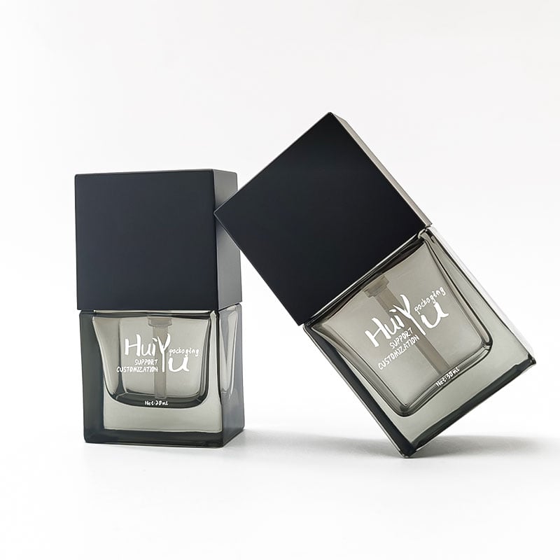 Custom Logo 20ml 30ml 50ml Makeup Refillable Leak-proof Square Glass Foundation Bottle with Pump