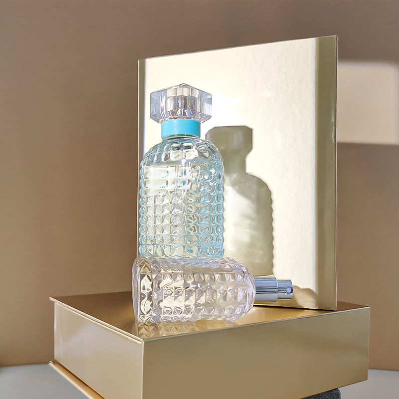 Elegant Flat Crystal Women's Parfum Bottle HY-S018