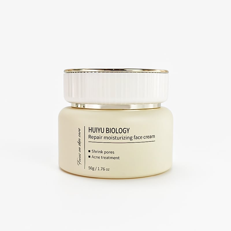 Eco-Friendly Recyclable Glass Cosmetic Jar Matte Wide Mouth Cream Container for Easy Filling and Use