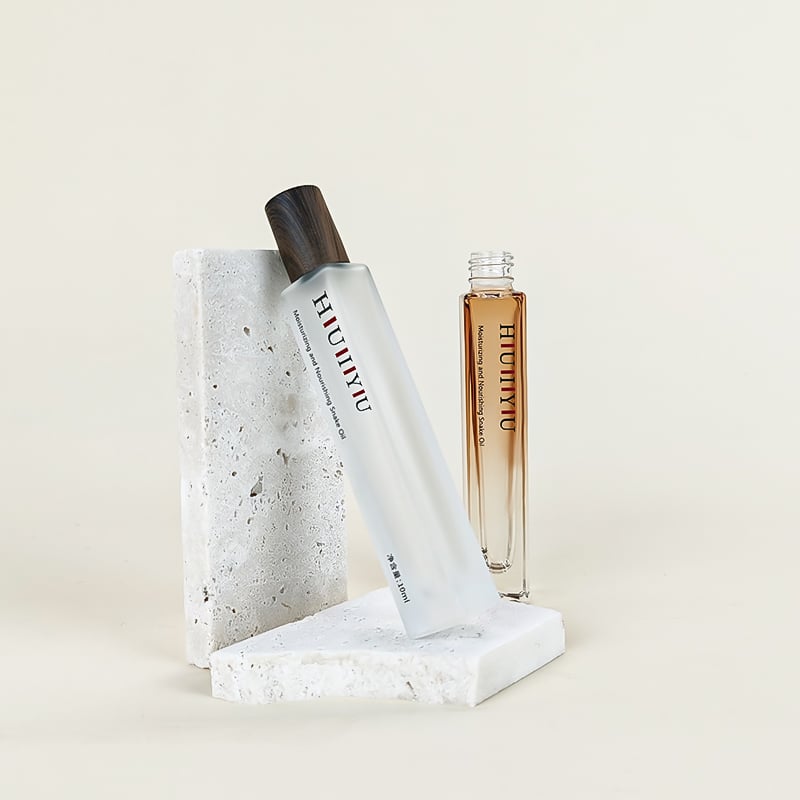 10ml  Square Thick Bottom Perfume Essential Oil Glass Roller Ball Bottle HY-1874