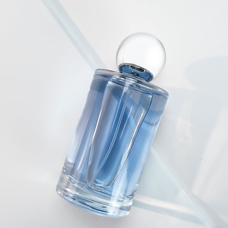 Wholesale HY-S007 Luxury Heavy Base Cylinder Glass Perfume Bottle Custom Logo