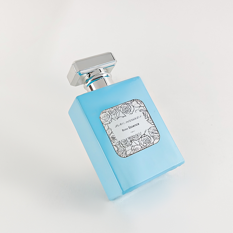 Elegant Blue Glass Perfume Bottle 100ml HY-S006