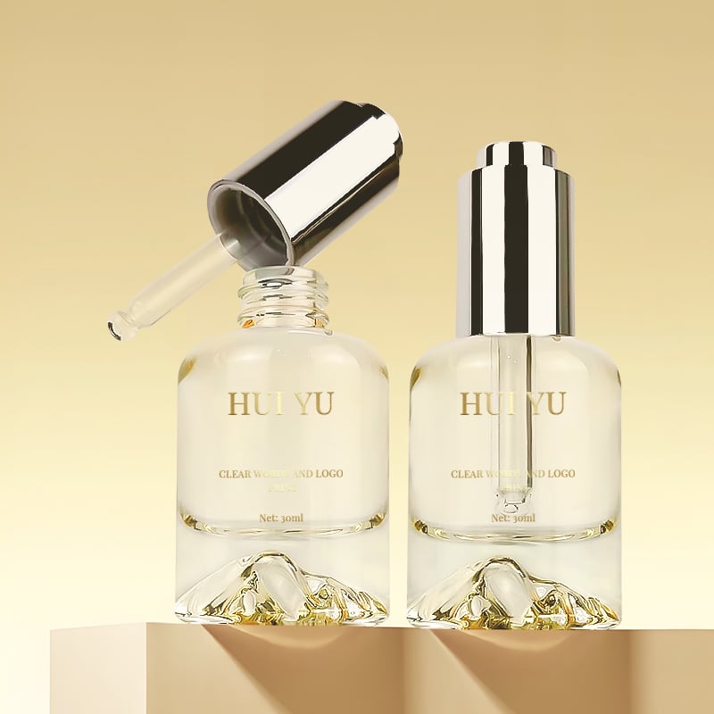 Skincare Packaging Mountain 30ml Essential Oil Push Dropper Pump Bottle HY-1940