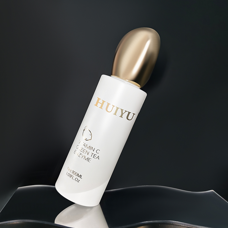 Hot sale luxury gold white matte frosted glass skin care lotion cream bottles HY-2464