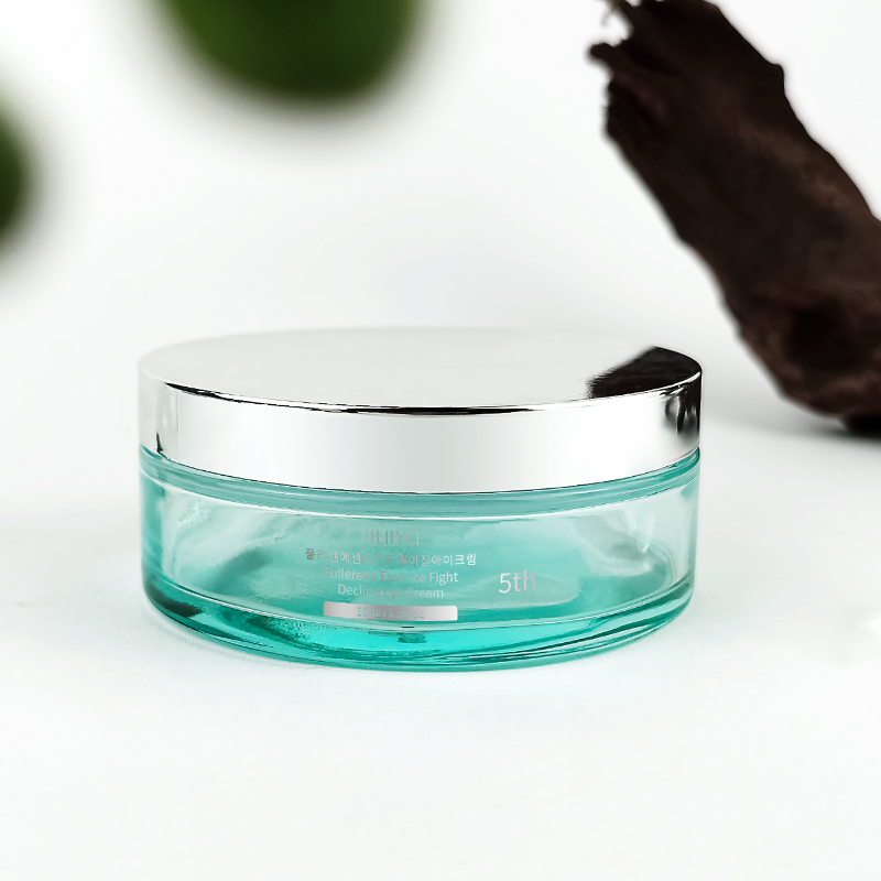 Custom Cosmetic Packaging Jar with Silver Cap HY-1882