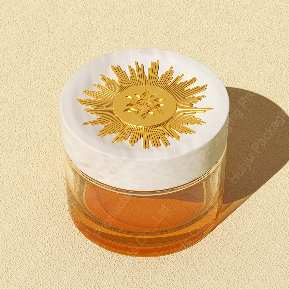 Custom 100g Individual Gradient Glass Jar for Cosmetic