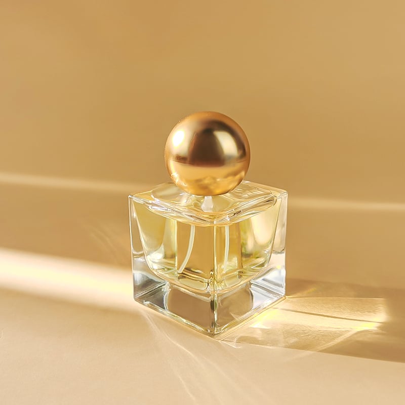 100ml 50ml 30ml custom cube glass perfume bottle in bulk HY-P359