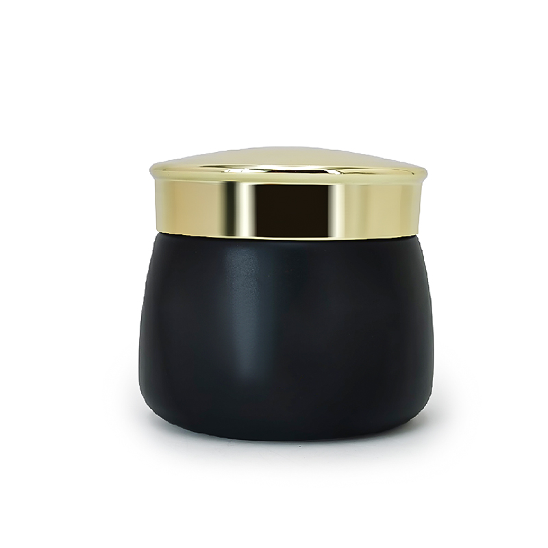 Luxury Gold Black Wide Mouth Skincare Cream Jar with Box HY-1865