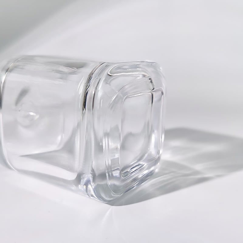 Square Transparent Luxury 100ml Perfume Spray Bottles HY-S008
