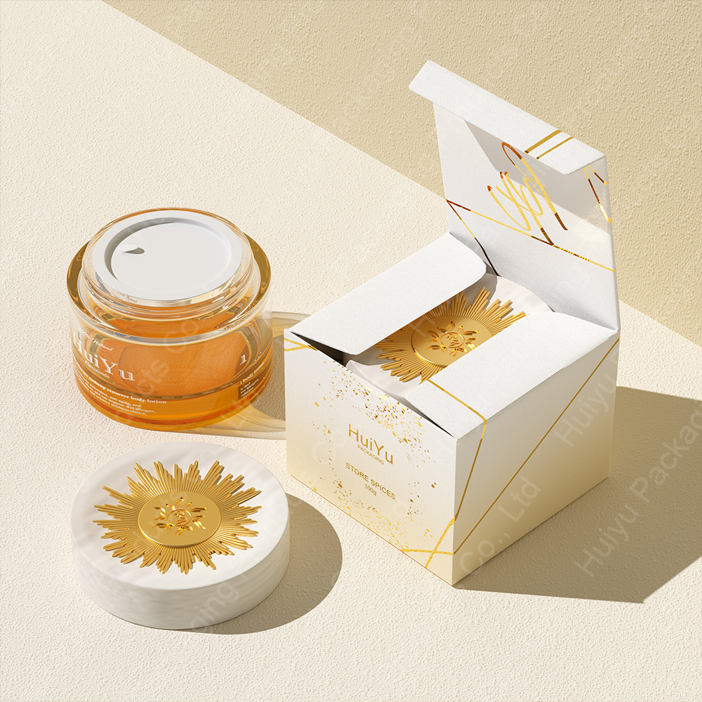 Custom 100g Individual Gradient Glass Jar for Cosmetic