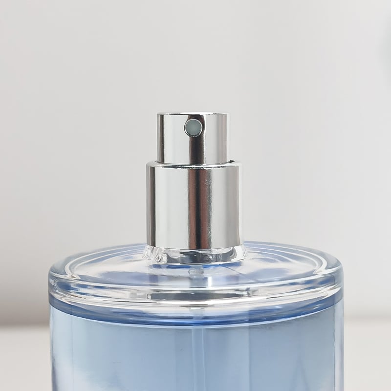 Wholesale HY-S007 Luxury Heavy Base Cylinder Glass Perfume Bottle Custom Logo