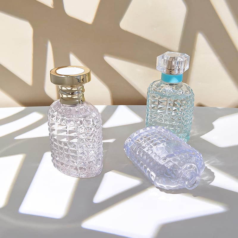Elegant Flat Crystal Women's Parfum Bottle HY-S018