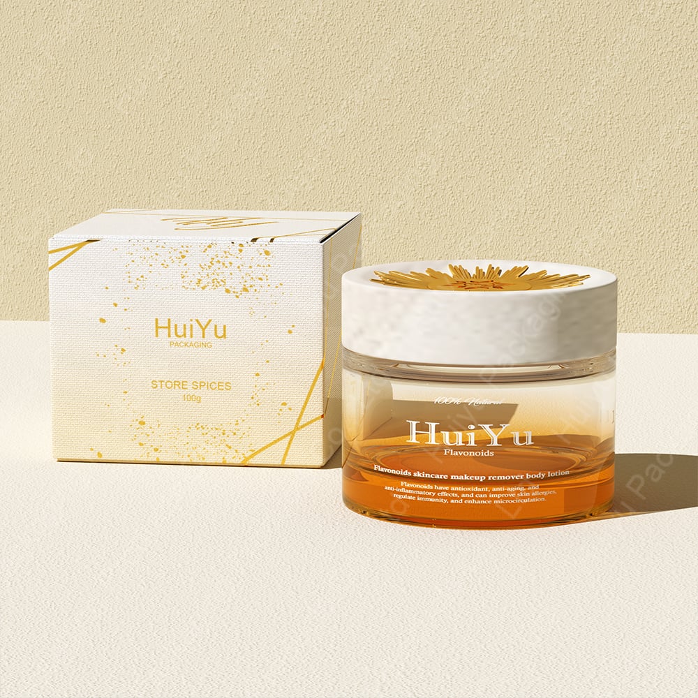 Custom 100g Individual Gradient Glass Jar for Cosmetic
