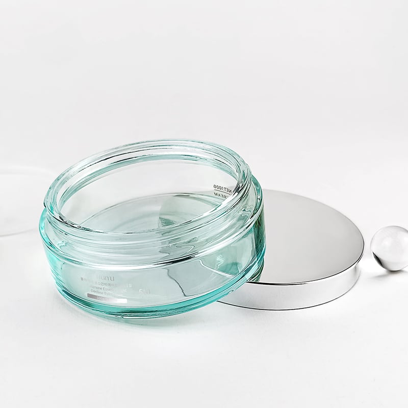Custom Cosmetic Packaging Jar with Silver Cap HY-1882