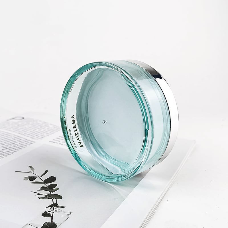 Custom Cosmetic Packaging Jar with Silver Cap HY-1882