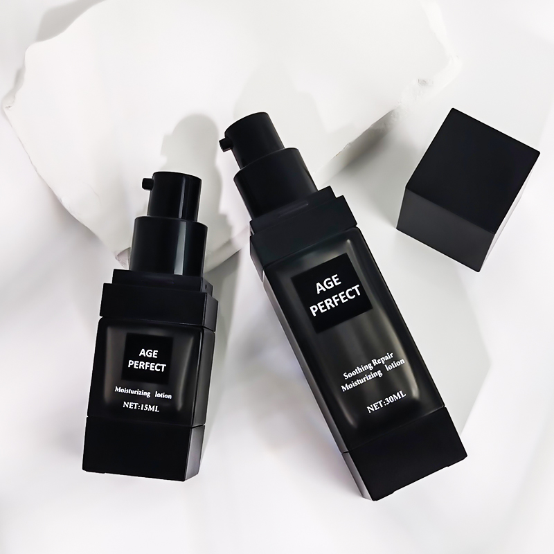Botol Pomad Kosmetik Kosong Model Persegi dengan Kaca Matte Label Pribadi Disesuaikan, 15ml 30ml untuk Muka