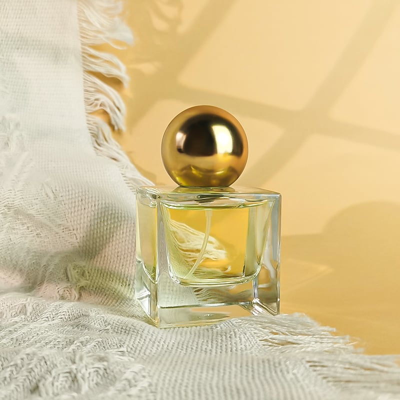 100ml 50ml 30ml custom cube glass perfume bottle in bulk HY-P359
