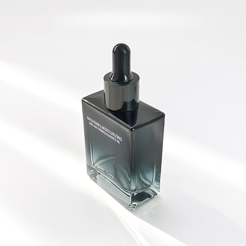 Gradient Square 30ml 50ml 100ml Glass Dropper Bottle for Hair Oil and Serum HY-1902