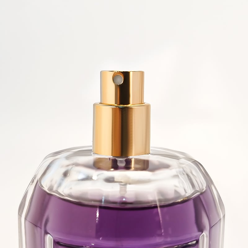 Luxury niyebe magandang disenyo makapal na ibabaw malinaw na batis na spray perfume bottle 100 ml HY-S012