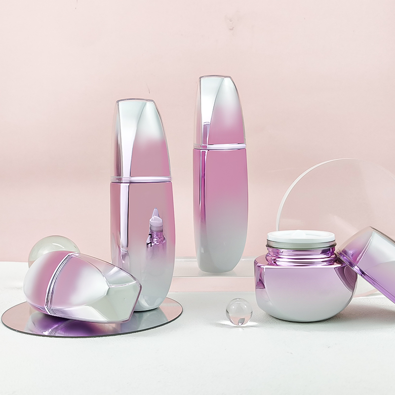 Pink Irregular Empty Face Lotion and Cream Bottle HY-2450
