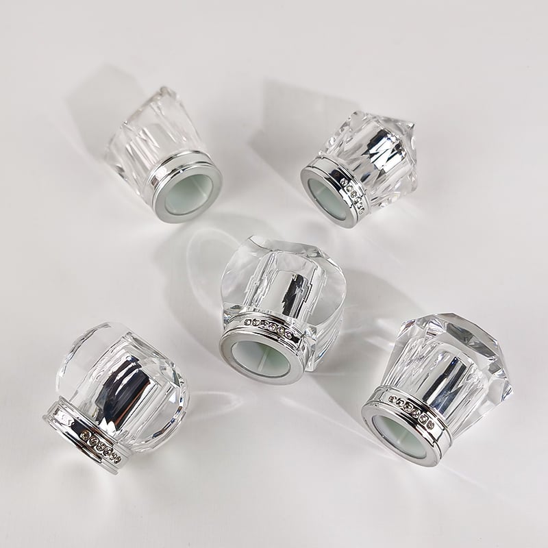 Custom 100ml Transparent Square Glass Perfume Bottle HY-S003