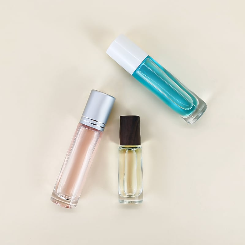 5ml Custom Small Refillable Round Empty Roll On Perfume Oil Bottle