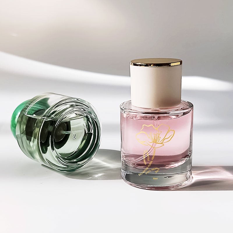 Perfume Bottle Manufacturer 30ML Cute Cylinder Glass Fragrance Spray Bottle